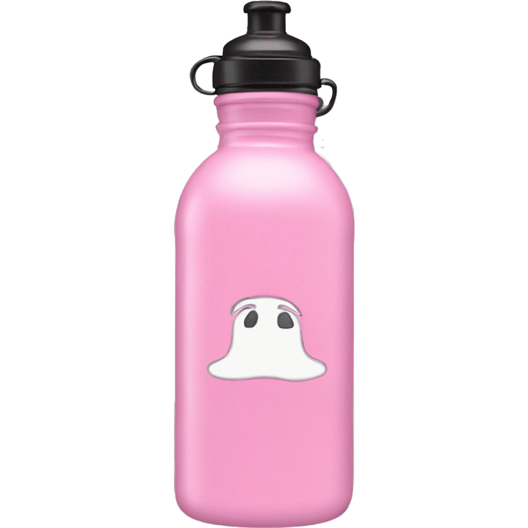 Waterbottle light pink with a bow without face  emoji