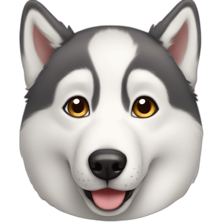 cute husky dog emoji