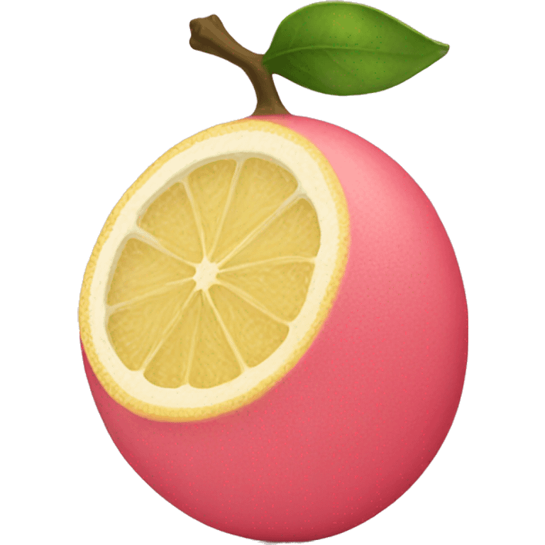 pink lemon emoji