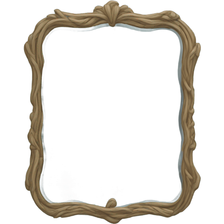 Mirror with a reflection emoji