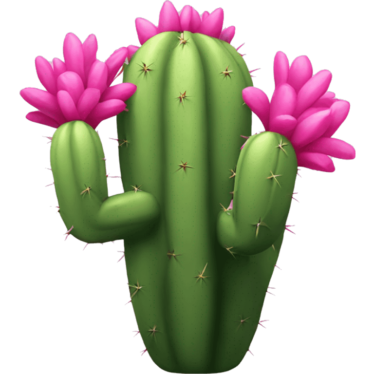 Pink cactus emoji