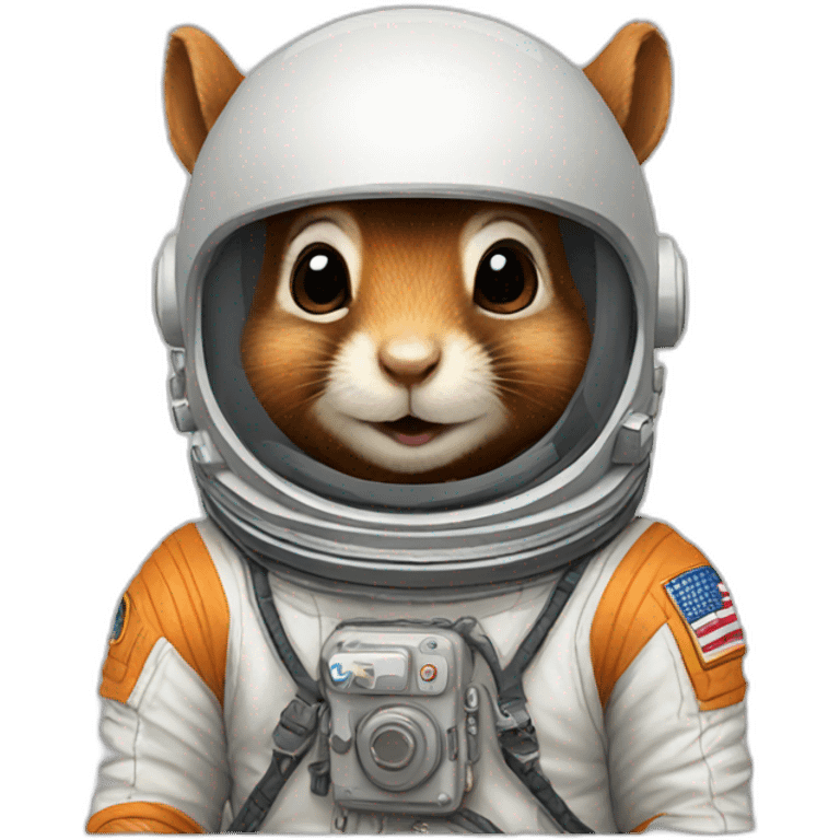 Squirrel astronaut emoji