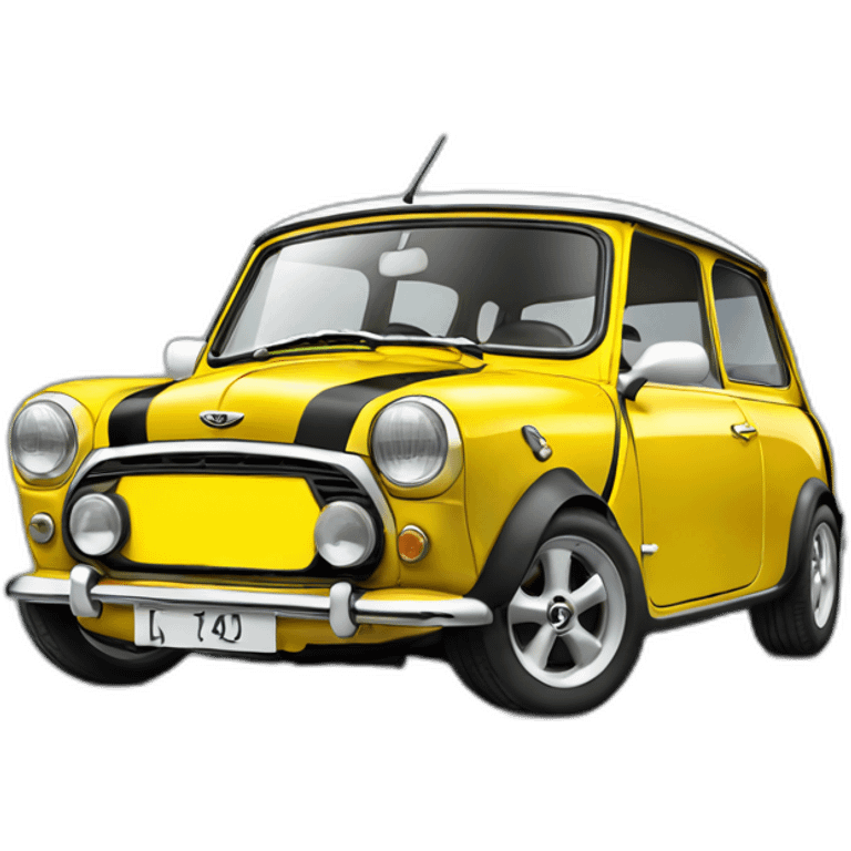 yellow classic mini cooper emoji