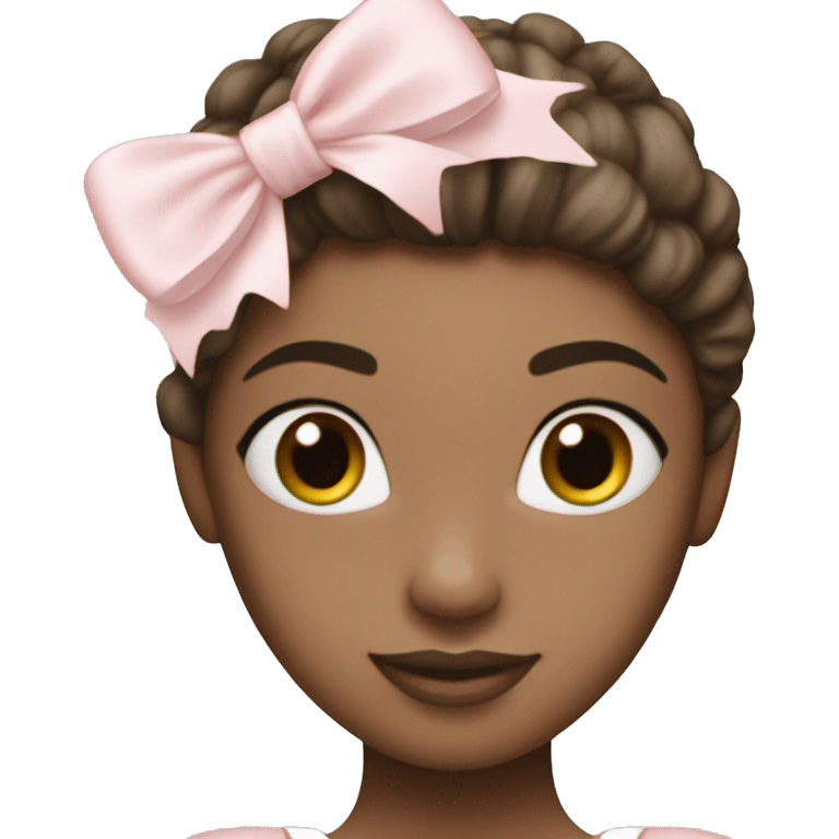 ballerina pink and white emoji