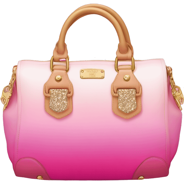 Pink ombre Juicy Couture Bag with glitter  emoji