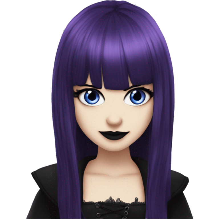 Elissabat-vampire-goth-romantic-bangs-hair-purple-black-blueeyes emoji