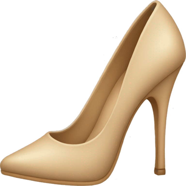 beige high heel emoji