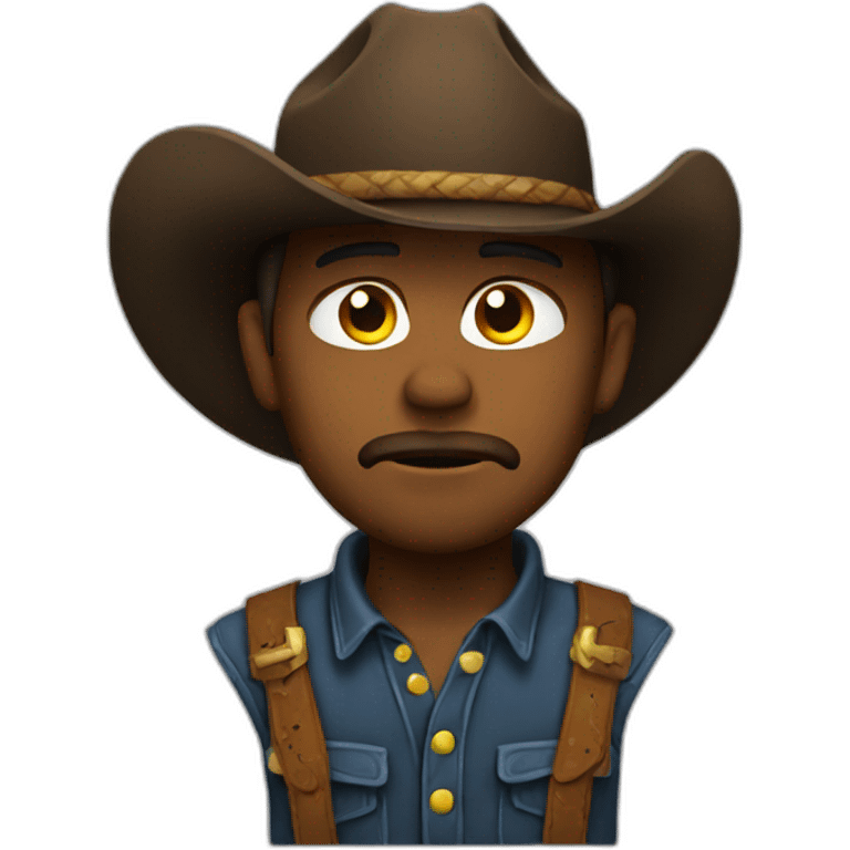 Sad cowboy emoji emoji