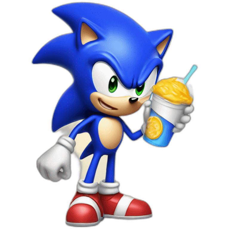 Sonic qui leche une sausise emoji