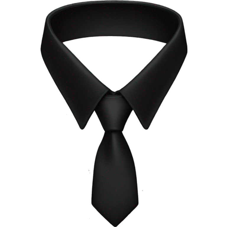 black collar black  emoji