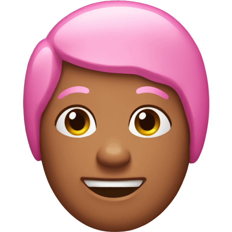 Pink gingerbread emoji