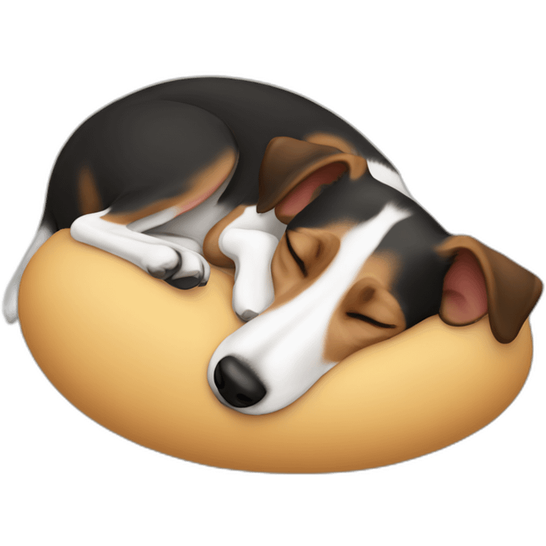 sleeping jack russel emoji