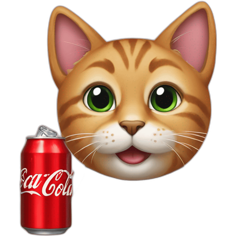 Cat With Coca Cola emoji