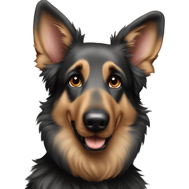 dog German shepherd poodle merle emoji