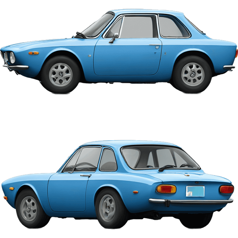 Lancia fulvia azul emoji