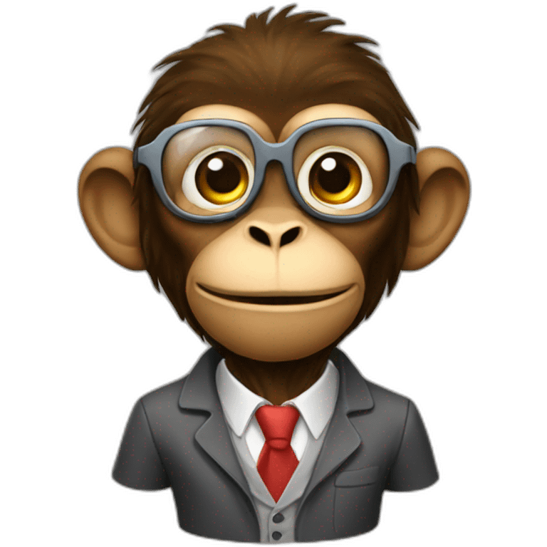 professor monkey with a mac emoji