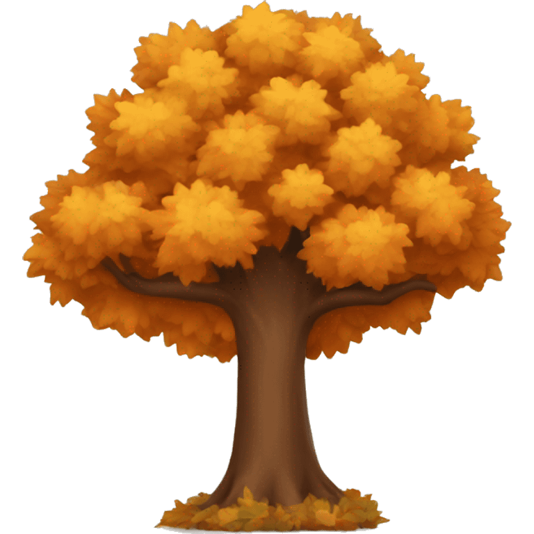 Autumn tree emoji