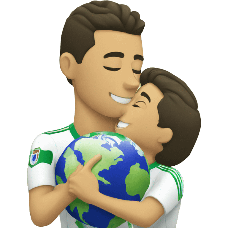 Cristiano Ronaldo Kissing the world cup emoji