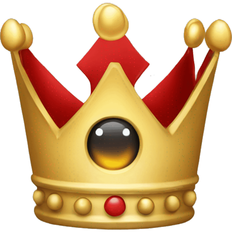 A shotglass inside of a crown emoji