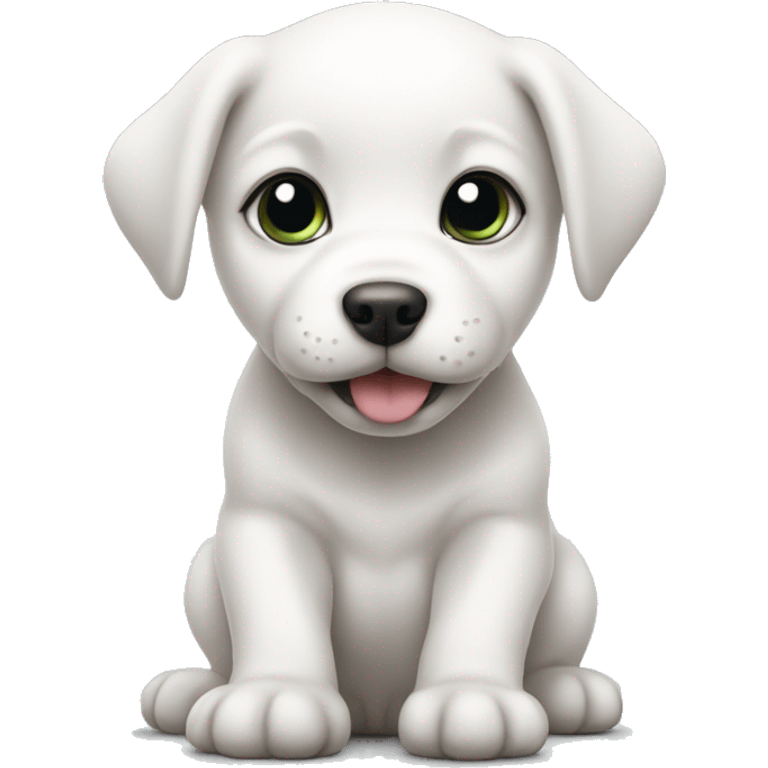 a white baby puppy emoji