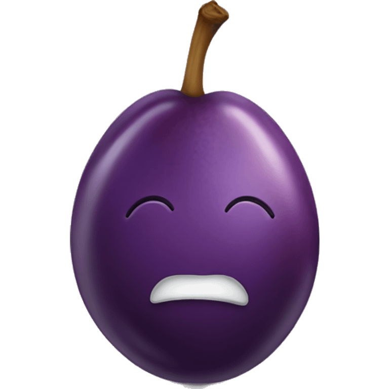 Plum with sugar  emoji