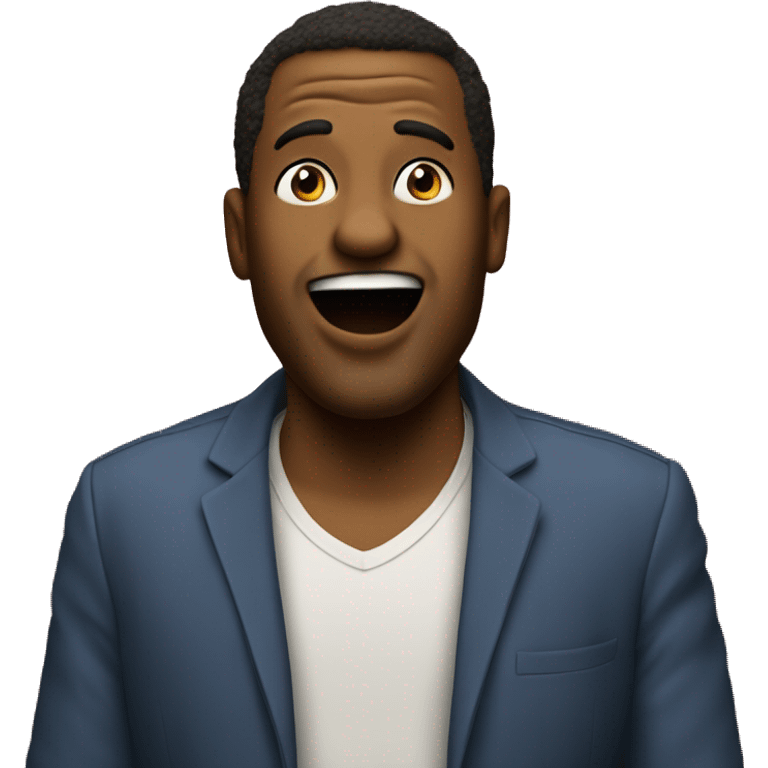 Comedian on stage, stand up comedy emoji