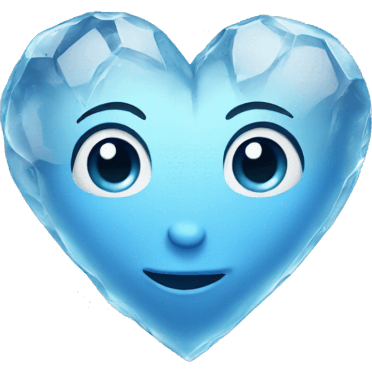 Ice heart emoji