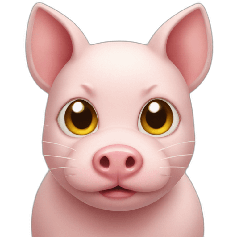 Cat pig emoji