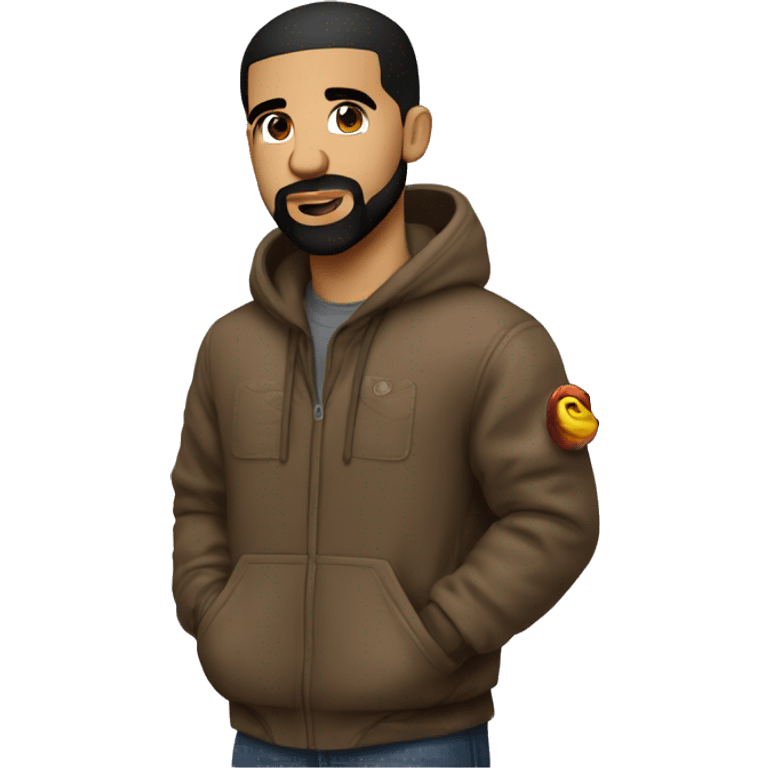 Drake avec une saice piquante dans la main contant mest frustré emoji