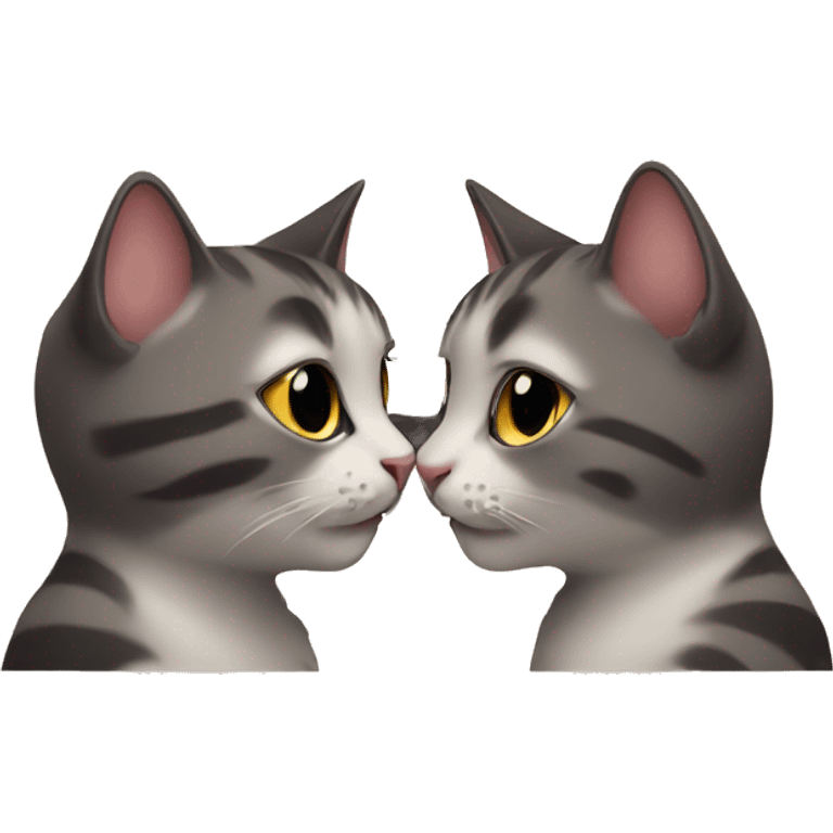 cats kissing emoji