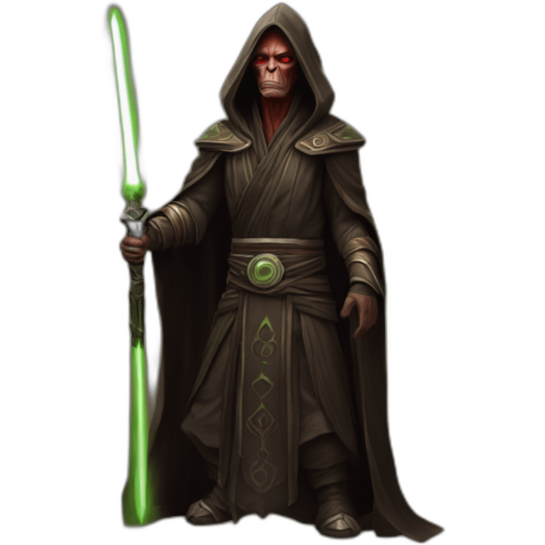 hyperrealist sith jedi in world of warcraft emoji