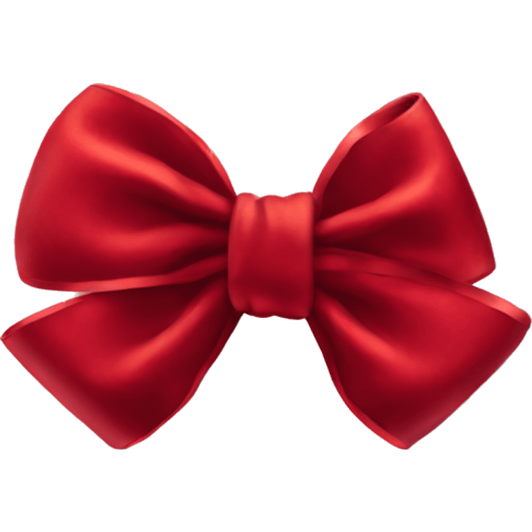 Velvet red bow emoji