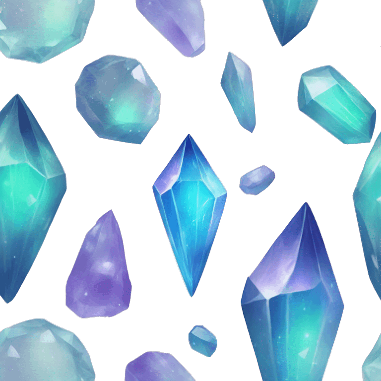 Pastel nebula crystal shard gem emoji