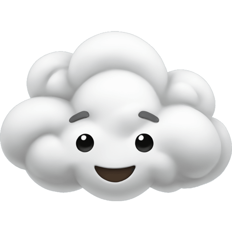 happy windy cloud emoji