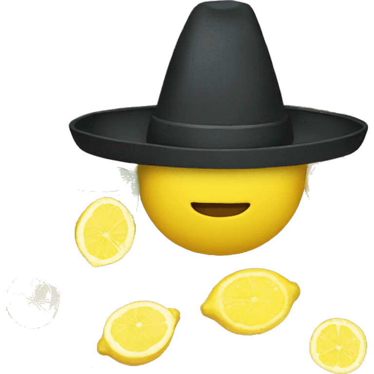 Lemon with sombrero emoji