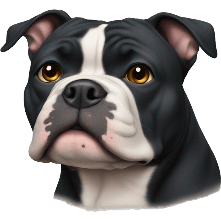 black american bully fat face cropped ears emoji