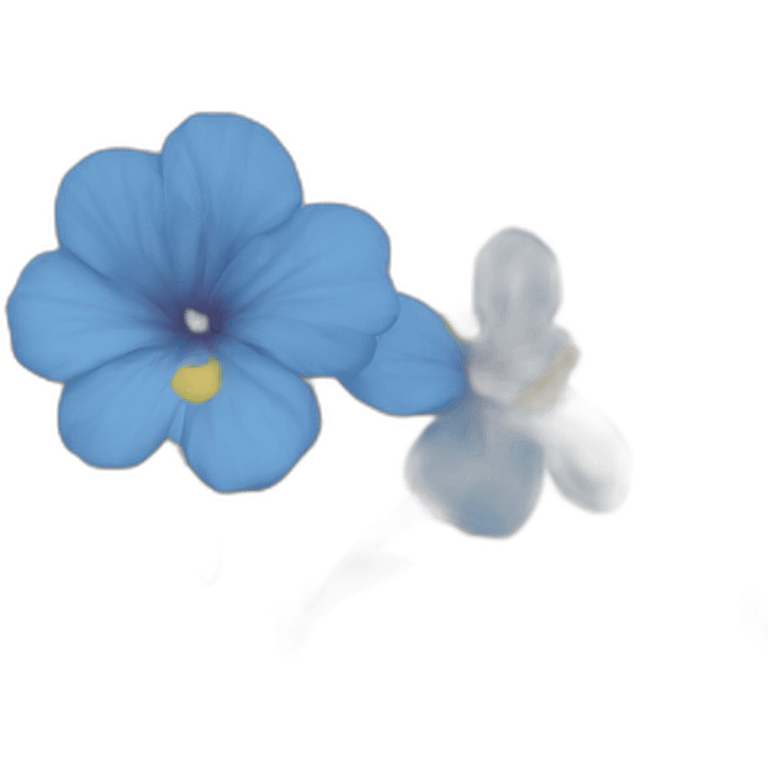 Flor azul emoji