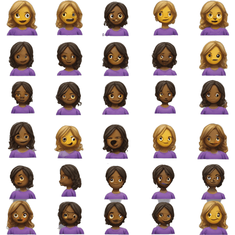 Fille qui joue a la play emoji