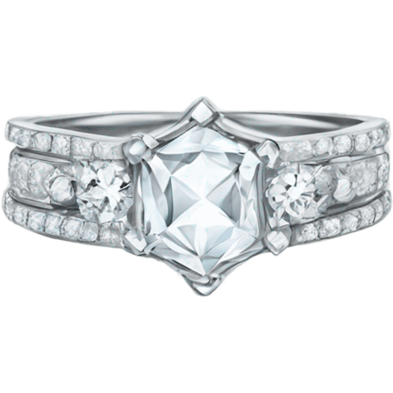 Diamond wedding ring emoji