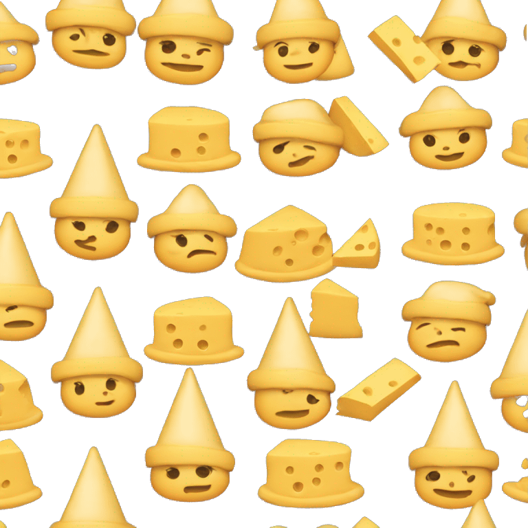 Baby wearing cheese hat  emoji