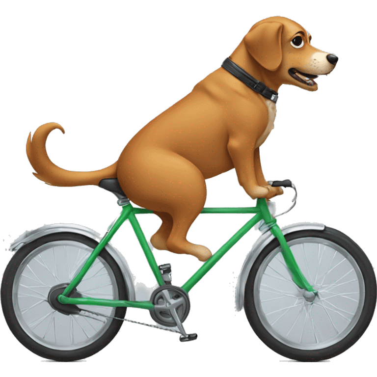 a dog on a bike  emoji