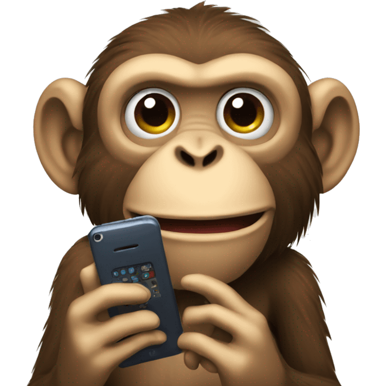 monkey holding phone emoji