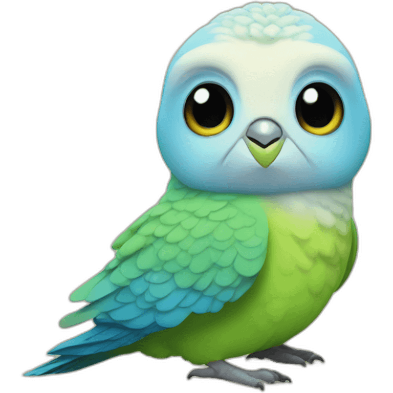 budgerigar - yoda emoji