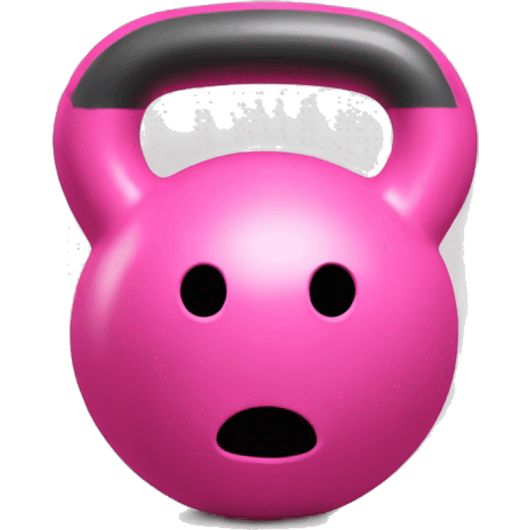 Kettlebell pink without face emoji