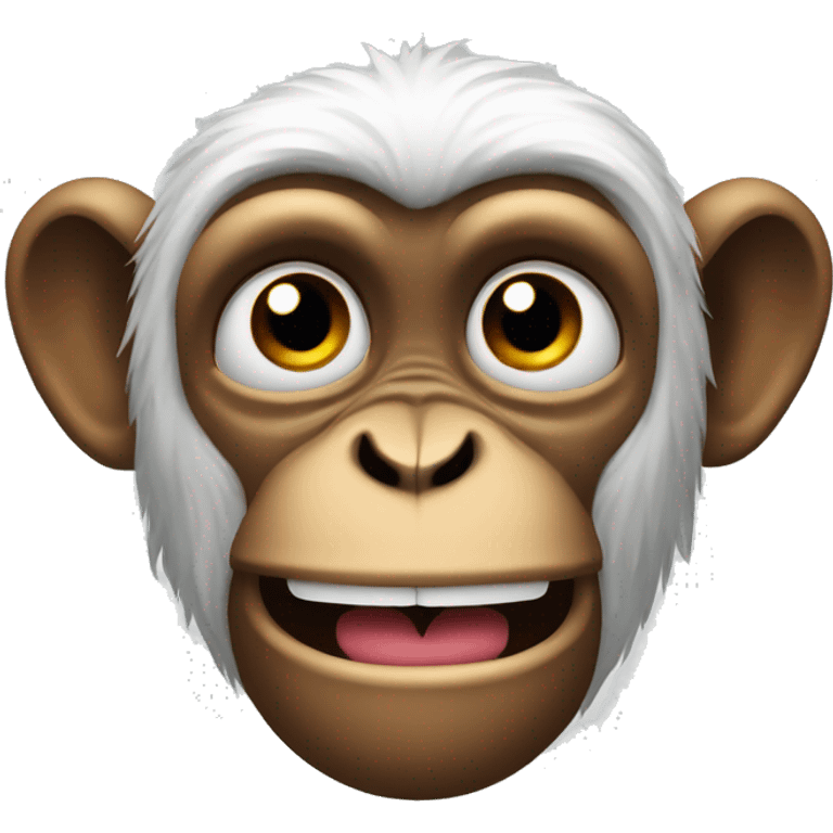 Monkey with squinted eyes and mouth emoji