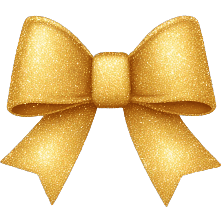 Singular glittery bow emoji