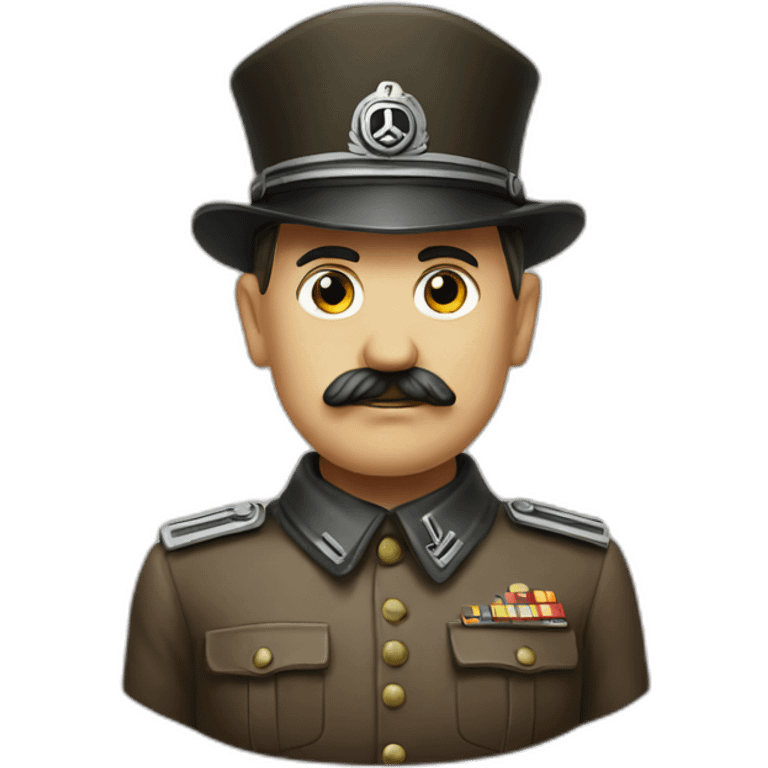 Hitler sur un cheval emoji