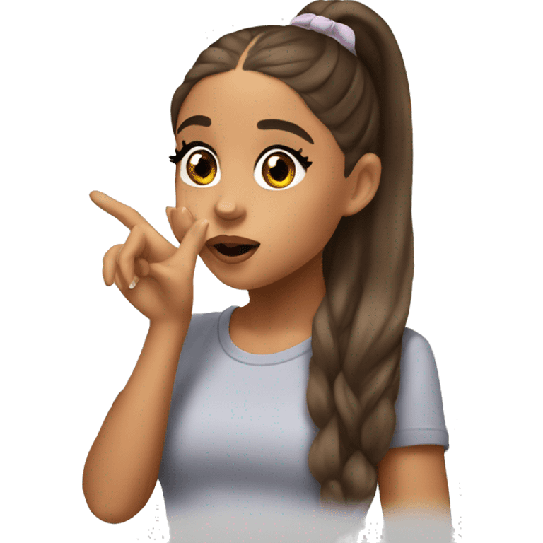 Ariana grande blowing a kiss emoji