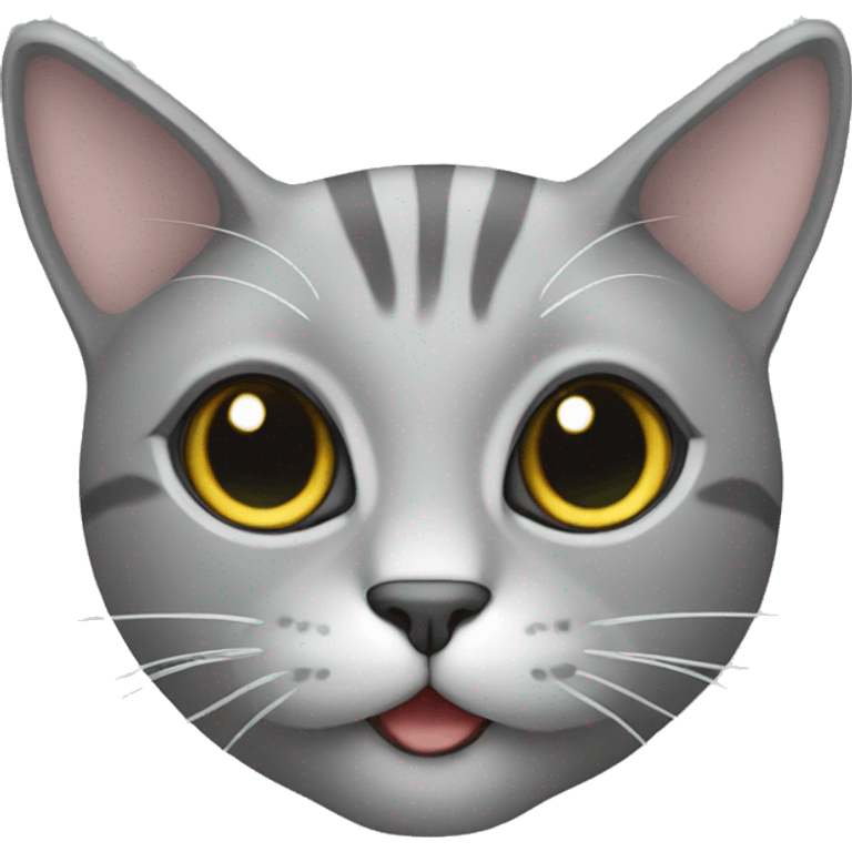 Grey cat sneakers emoji