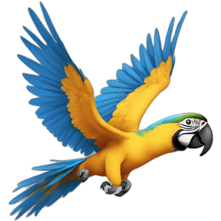 Blue And Gold Macaw Flying emoji